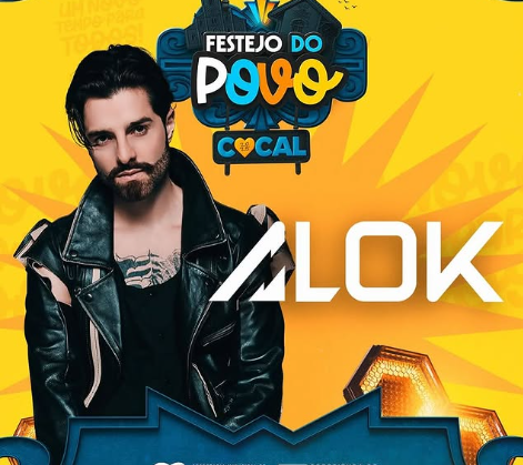 Palco montado em Cocal para shows suspensos pela Justiça, incluindo DJ Alok.